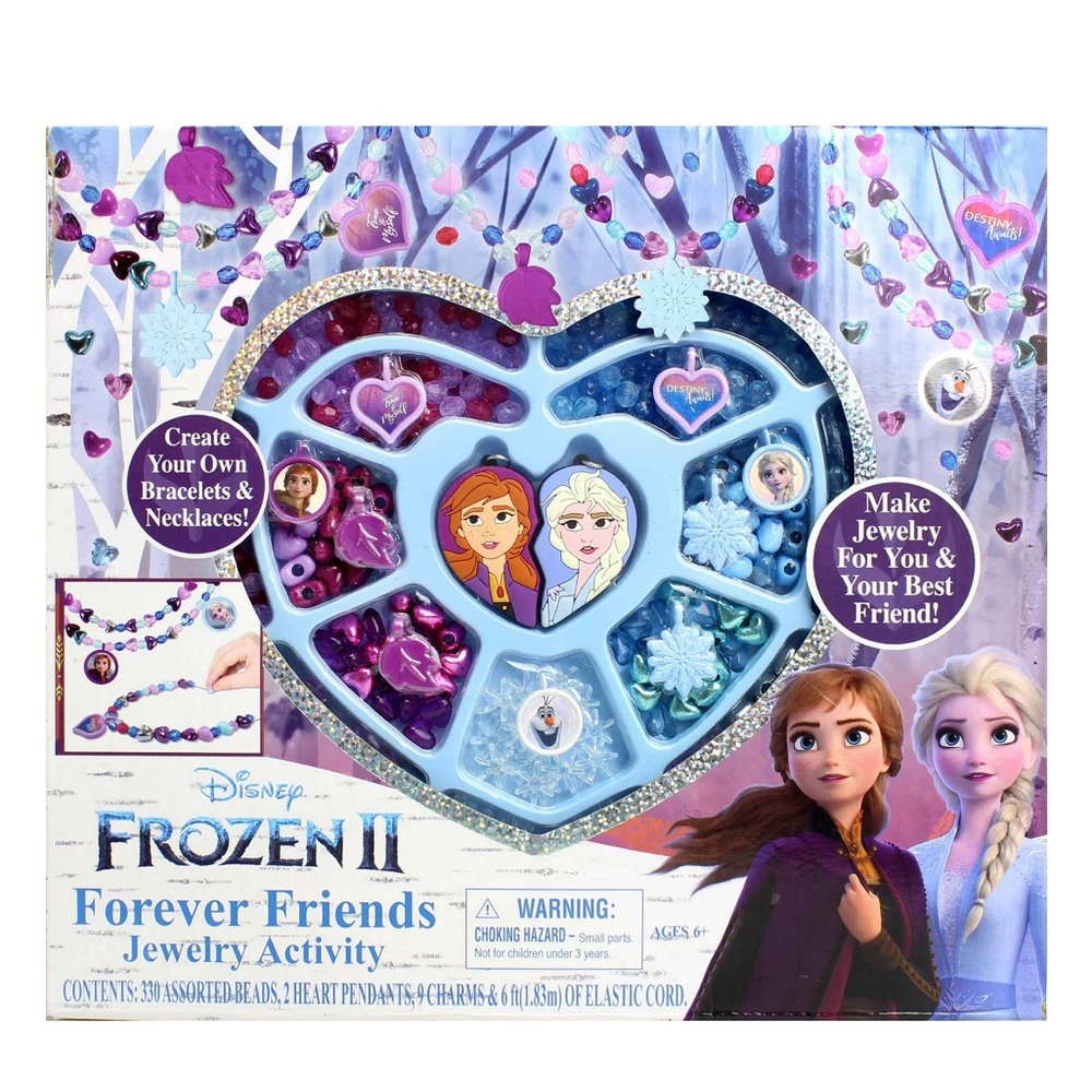 Disney Frozen❄️2 Forever Friends Best Friends Jewelry💎Activity with 300 Beads